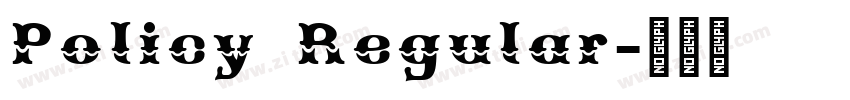 Policy Regular字体转换
